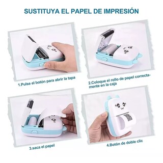 Foto 3 | Foto 3 | Mini Impresora Térmica Inalámbrica Con Bluetooth Ios Android Eo Safe Imports Esi-11737 Blanco