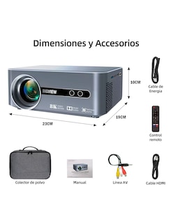 Foto 7 | Foto 7 | Combo Proyector Portatil T1 Pro Full Hd Petukita Box + Bocinas N-191