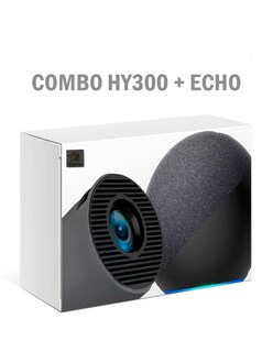 Foto 6 | Foto 6 | Combo Proyector Portatil Y300 Gris Full Hd Petukita Box + Echo Negro
