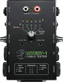 Foto 1 | Foto 1 | Comprobador De Cables Mackie Mtest-1, Interruptor De 5 Vías Alimentado Por Batería - Venta Internacional.