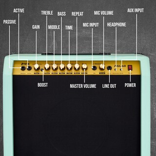 Foto 2 | Foto 2 | Amplificador De Guitarra Eléctrica Lyxpro Combo De 60 W Con Altavoz De 10 Pulgadas - Venta Internacional.