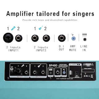 Foto 6 | Foto 6 | Amplificador Eléctrico Para Guitarra Acústica Coolmusic Bp40d 80w - Venta Internacional.