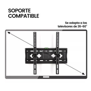 Foto 6 | Foto 6 | Soporte de Pared para Pantallas de 25 a 65 Pulgadas Eo Safe Imports Esi-6113 Negro