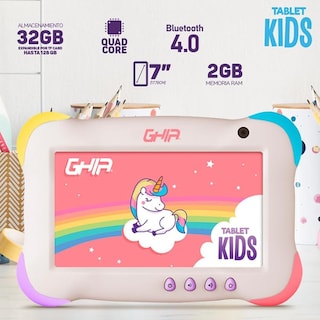Foto 3 | Foto 3 | Tablet 7 Pulgadas Ghia Kids 2 GB 32 GB Wifi Android 13 Gk133v2 Unicornio