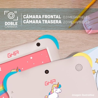 Foto 4 | Foto 4 | Tablet 7 Pulgadas Ghia Kids 2 GB 32 GB Wifi Android 13 Gk133v2 Unicornio