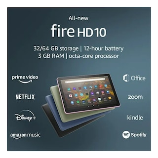 Foto 3 | Foto 3 | Tablet Fire Hd 10 Amazon Negro 10.1 Pulgadas 64 Gb