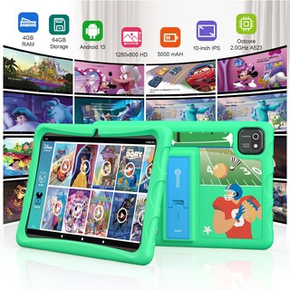 Foto 2 | Foto 2 | Tablet Infantil Contixo K103a Android de 10 Pulgadas y 64 Gb con 80 Libros - Venta Internacional