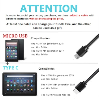 Foto 3 | Foto 3 | Cargador Rápido Toniwa Fit Para Tableta Fire Hd10 Con Cable De 1,5 M - Venta Internacional.