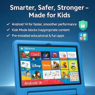 Foto 2 | Foto 2 | Tableta Infantil Nobklen 10.1 Android 14 64 Gb Ram 8 Gb Wifi 6 Gps Bt - Venta Internacional.