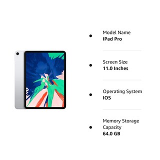Foto 7 | Foto 7 | Reacondicionado Tablet Apple Ipad Pro 2018 De 11 Pulgadas Y 64 Gb Plateada (renovada) - Venta Internacional.