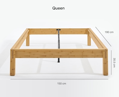 Foto 5 | Foto 5 | Base para Cama Luuna Queen Size Madera de Bambú Resistente Armado Fácil sin Herramientas