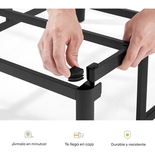 Foto 5 | Foto 5 | Base de Cama de Metal Tipo Box con Funda Tamaño King