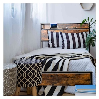 Foto 1 | Foto 1 | Base Cama Individual Usb Country Tipo Madera Moderna Houzer