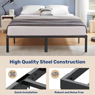 Foto 3 | Foto 3 | Somier De Cama Simple Deluxe De 14 Pulgadas, Tamaño Queen Con Almacenamiento, Negro - Venta Internacional.