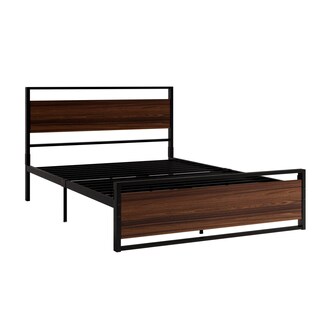 Foto 1 | Foto 1 | Base para Cama Matrimonial Mubson Akaza-MTM Marrón con Cabecera