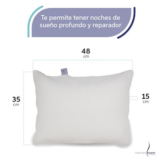 Foto 5 | Foto 5 | Two Pack Almohadas Makura De Memory Foam Paquete De Dos Almohadas Súper Suaves Individuales Color Blanco