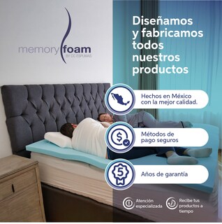 Foto 8 | Foto 8 | Colchoneta Fresca De Memory Foam De 8 Cm Queen Size 100% Memory Foam Fresca Toda La Noche Brinda Soporte A Tu Colchón