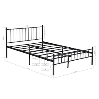 Foto 7 | Foto 7 | Cama De Bases Kessie Double Yatahome Negro 197 x 121 x 80cm