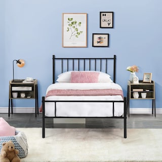 Foto 3 | Foto 3 | Cama De Bases Kessie Yatahome Negro 197x99x80cm Individual