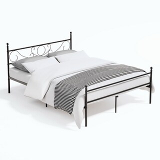 Foto 1 | Foto 1 | Base De Cama De Metal Yatahome Ilker Negro 210.5 X 153.5cm
