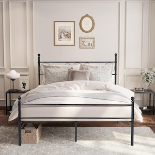 Foto 3 | Foto 3 | Base De Cama De Metal Yatahome Ilker Negro 210.5 X 153.5cm