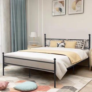 Foto 7 | Foto 7 | Base De Cama De Metal Yatahome Ilker Negro 210.5 X 153.5cm