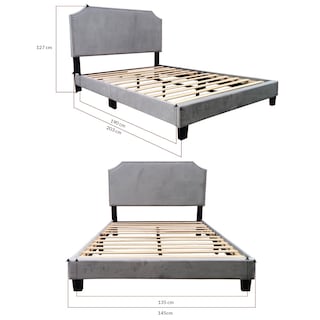 Foto 8 | Foto 8 | Base con Cabecera Ilios Innova Cama-9508/m Gris Matrimonial