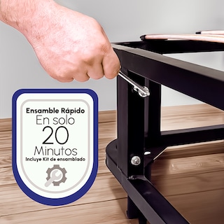 Foto 6 | Foto 6 | Base De Cama King Siza Armable Hokins Láminas De Madera Flexibles Con Espacio De Almacenamiento
