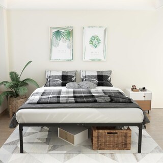Foto 8 | Foto 8 | Cama De Bases Kessie Queen Yatahome Negro 207x152x36cm