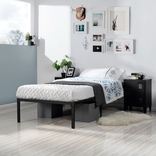 Foto 3 | Foto 3 | Cama De Bases Kessie Yatahome Negro 194x98x36cm Individual