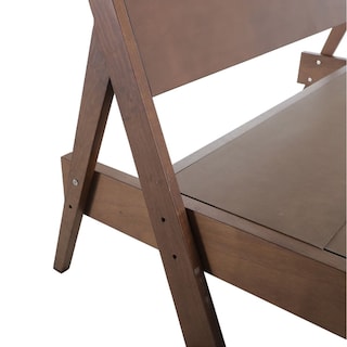 Foto 3 | Foto 3 | Cabecera Dicasa Nogal + Base Cama Nogal +  2 Buros + Almohadas 2 Pack +  Frazada King Size