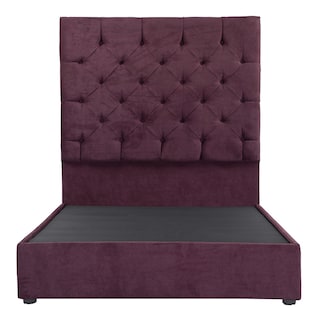 Foto 2 | Foto 2 | Cabecera Dicasa Capri Morado + Base Cama Morado Matrimonial