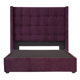 Foto 2 | Foto 2 | Cabecera Dicasa Titan Morado + Base Cama Morado King Size