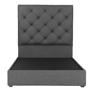 Foto 2 | Foto 2 | Cabecera Dicasa Ikki Gris Oscuro + Base Cama Gris Individual