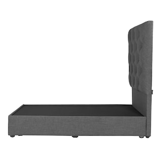 Foto 3 | Foto 3 | Cabecera Dicasa Ikki Gris Oscuro + Base Cama Gris Individual