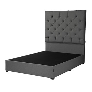 Foto 1 | Foto 1 | Cabecera con Base de Cama Dicasa Gris Matrimonial