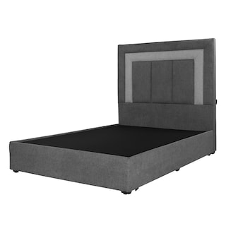Foto 1 | Foto 1 | Cabecera con Base de Cama Dicasa Gris Queen Size