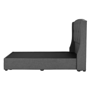 Foto 3 | Foto 3 | Cabecera Dicasa Zefyr Gris Oscuro + Base Cama Gris Individual