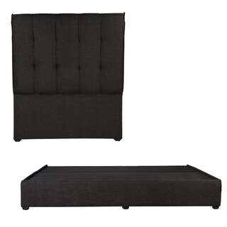 Foto 1 | Foto 1 | Cabecera Dicasa Kenzo + Base Cama Negro King Size