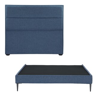Foto 1 | Foto 1 | Cabecera Dicasa Ibiza + Base Cama Slim Azul Individual