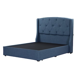 Foto 1 | Foto 1 | Cabecera Dicasa Zefyr + Base Cama Azul Matrimonial