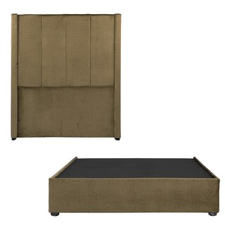 Foto 1 | Foto 1 | Cabecera Dicasa Nizza Verde + Base Cama Verde Individual