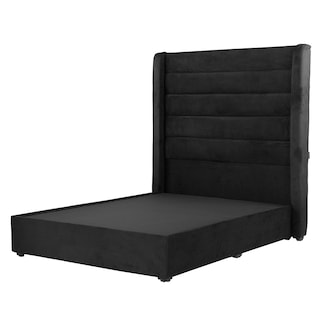 Foto 1 | Foto 1 | Cabecera Dicasa Polar Negro + Base Cama Negro Matrimonial