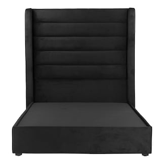 Foto 2 | Foto 2 | Cabecera Dicasa Polar Negro + Base Cama Negro Matrimonial