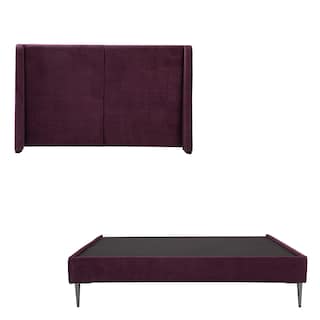 Foto 1 | Foto 1 | Cabecera Dicasa Milan Morado + Base Cama Slim Morado Matrimonial