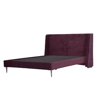 Foto 3 | Foto 3 | Cabecera Dicasa Milan Morado + Base Cama Slim Morado Matrimonial