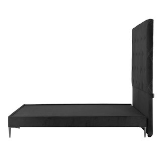 Foto 4 | Foto 4 | Cabecera Oporto Negro + Base Cama Slim Negro King Size