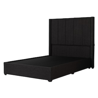 Foto 2 | Foto 2 | Cabecera Dicasa Nizza Negro Matrimonial + Base Cama + Almohada 2pack + Protector Cloud+ Sabanas Softy