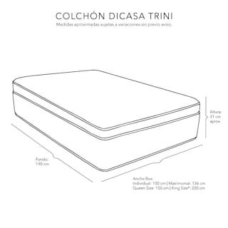 Foto 5 | Foto 5 | Cabecera Dicasa Capri Gris Queen Size + Base Cama + Restonic Trini