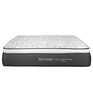Foto 4 | Foto 4 | Cabecera Dicasa Kami Gris Matrimonial + Base Cama + Colchon Restonic Trini